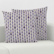 Graphic owls - lavender - small scale