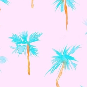 Palm d'Azur - larger scale watercolor palms for beach and summer