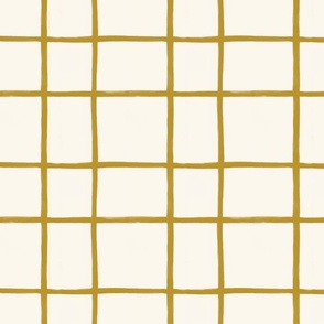 Mustard Beige Grid