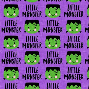 Little Monster - Frankenstein’s monster - cute halloween - purple - LAD20