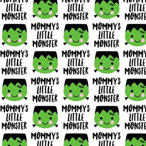 Mommy's Little Monster - Frankenstein's monster - cute halloween - white - LAD20