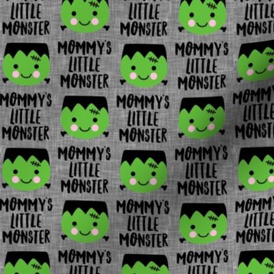 Mommy's Little Monster - Frankenstein's monster - cute halloween - grey - LAD20