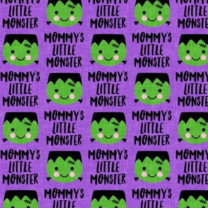 Mommy's Little Monster - Frankenstein's monster - cute halloween - purple - LAD20