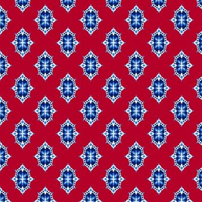 Red White and Blue Foulard