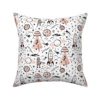 Out Of This World Toile - Blush Pink Regular Scale