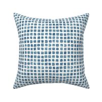 crayon square grid in navy and blue