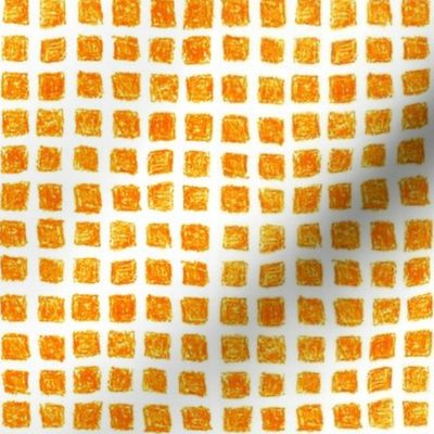 crayon square grid in solar orange