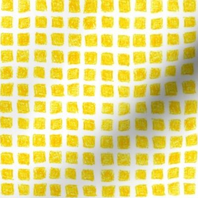 crayon square grid in yellow