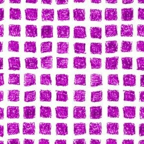 crayon square grid in bright plum