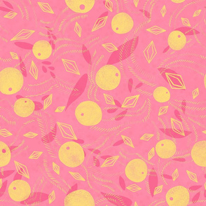 Citrus gems in pink & yellow