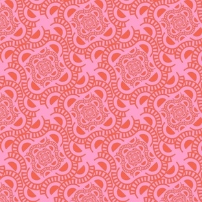 1984 B.C. (geometic pattern - Pink & Red)