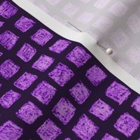 batik square grid - mad purple