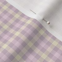 double gingham - lilac, mauve and pink, 1/4" squares 