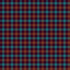 double moroccan dark gingham, 1/4" squares 