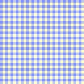 summercolors blue and cream gingham, 1/4" squares 