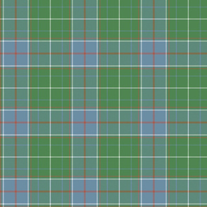 Tennessee official state tartan, 6" faded