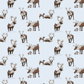 Canadian Caribou Repeating Pattern