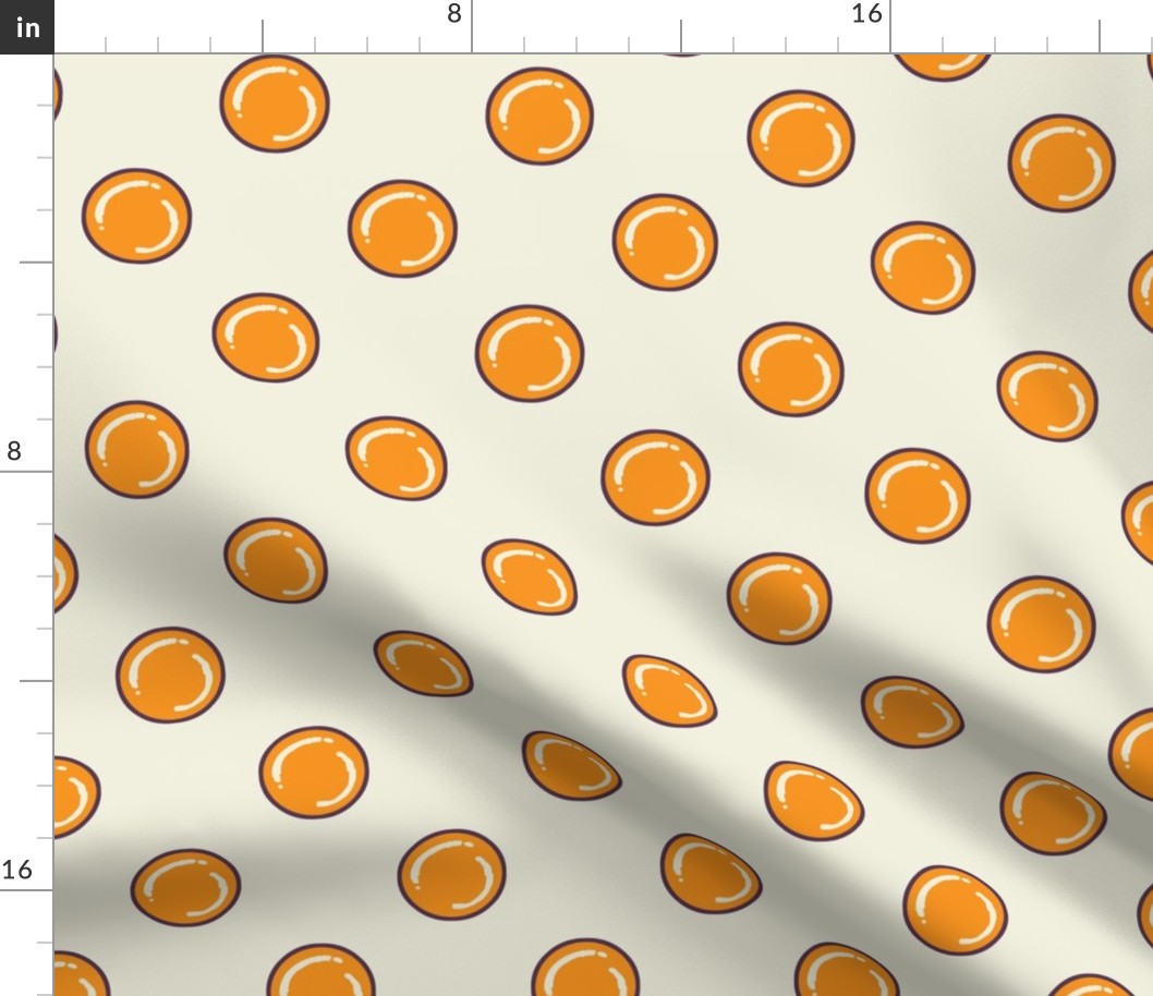 Dotty Cream Orange