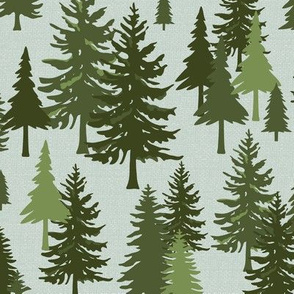 Through The Forest - Regular Scale Mint Green