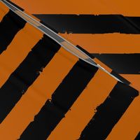 Distress Stripe Black Burnt Orange