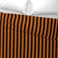 Distress Stripe Black Burnt Orange