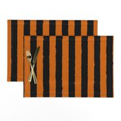 Distress Stripe Black Burnt Orange