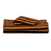 Distress Stripe Black Burnt Orange