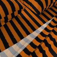 Distress Stripe Black Burnt Orange