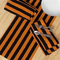 Distress Stripe Black Burnt Orange