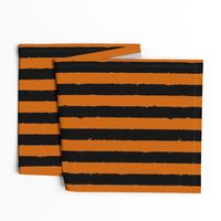 Distress Stripe Black Burnt Orange