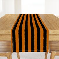 Distress Stripe Black Burnt Orange