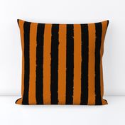 Distress Stripe Black Burnt Orange