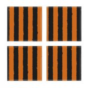 Distress Stripe Black Burnt Orange