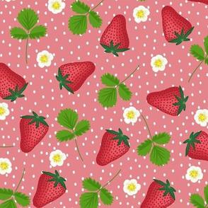 Midsummer Strawberries - rose pink