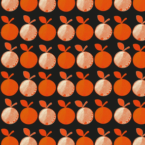 rows of oranges 
