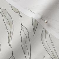 Fresh Eucalyptus leaves Watercolour sketch