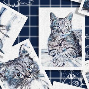 Vintage Cats Pattern