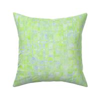 MPYX8- Mod Fractured  Marble Plaid in Lime Green and Blue PastelsPastel Blue and Lime Green
