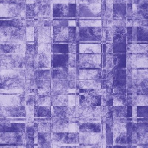 MPYX16 -  Mod Fractured Marble Plaid in Tones of Violet
