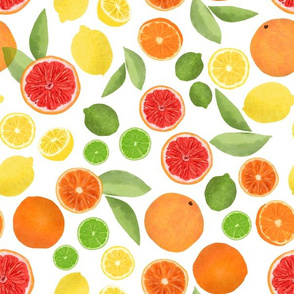 Watercolor Citrus Toss Small