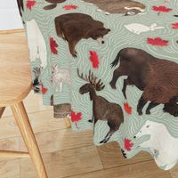 Chocolate Moose and Syrupy Maple - green large scale