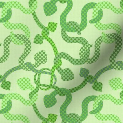 Dotty Green Snakes and Adders