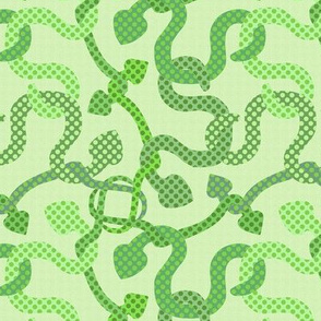 Dotty Green Snakes and Adders