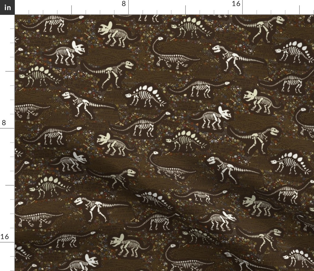 Dinosaur Fossils - Brown - Small