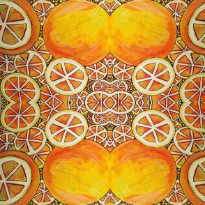 Orange Bright Kaleidoscope
