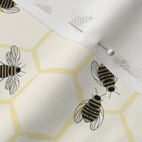 Save the bees // Bees and honeycomb / Bees and beehive