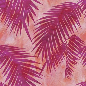 Hampton Palms Magenta Large