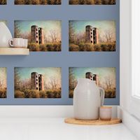 Abandoned Towers Wall-hanging pillow panel