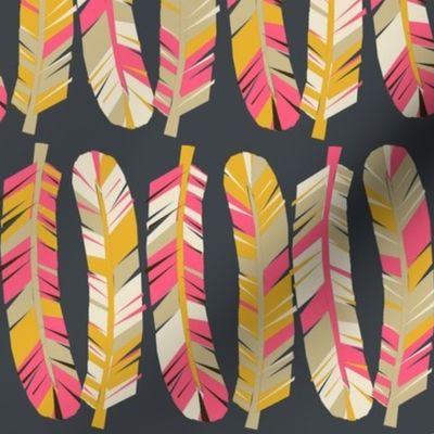 feathers // tribal boho southwest feathers print for girls