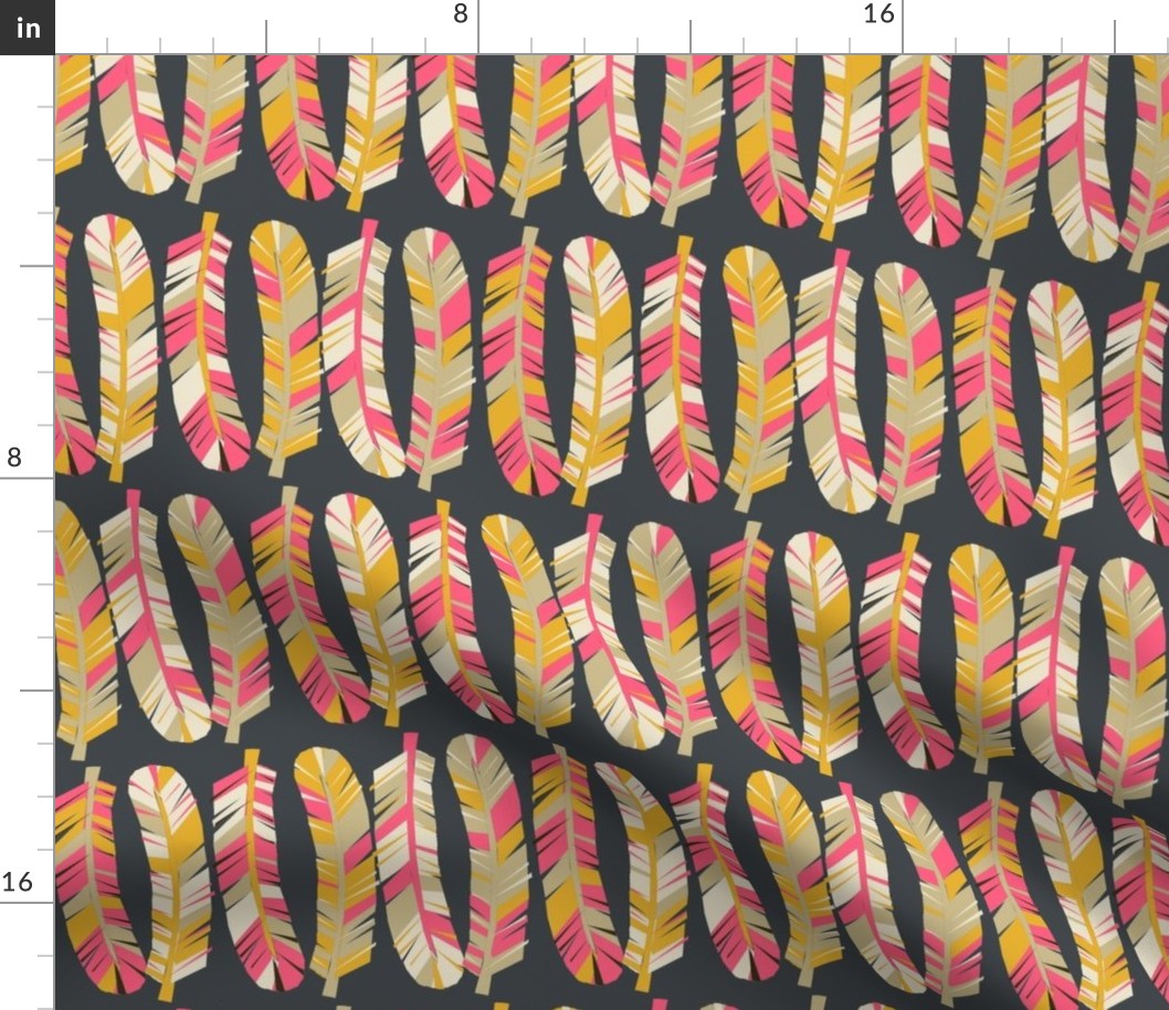 feathers // tribal boho southwest feathers print for girls